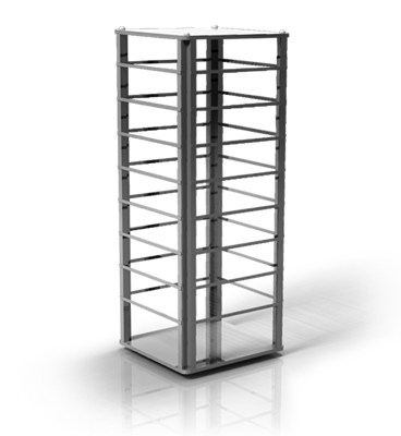 128 Pair 4 Sided 8 Tier Earring Spinner 128 Pair 4 Sided 8 Tier Earring Spinner