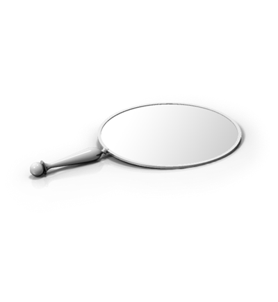 Single Sided Round Hand Mirror Single Sided Round Hand Mirror