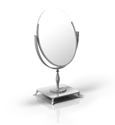 Double Sided Ornate Oval Mirror Double Sided Ornate Oval Mirror