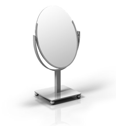 Double Sided Oval Counter top Mirror (1) Double Sided Oval Counter top Mirror (1)