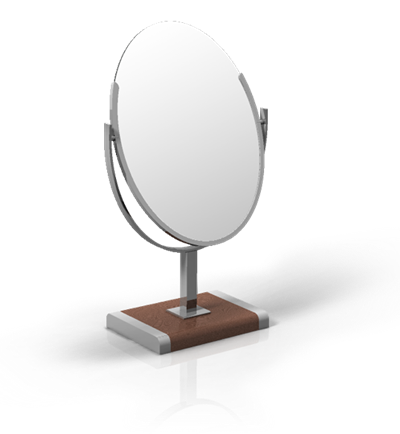 Double Sided Oval Counter top Mirror Double Sided Oval Counter top Mirror