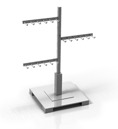 3 Arm, 18 Hook Key Fob Unit 3 Arm, 18 Hook Key Fob Unit