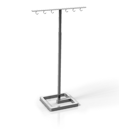 6 Hook Adjustable Straight Top Bag Unit 6 Hook Adjustable Straight Top Bag Unit