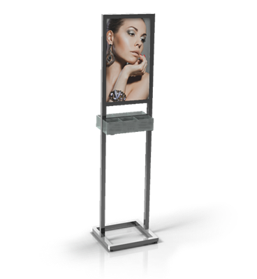 Half Sheet Promotional Floor Sign Acrylic Gift Card Tray Half Sheet Promotional Floor Sign Acrylic Gift Card Tray